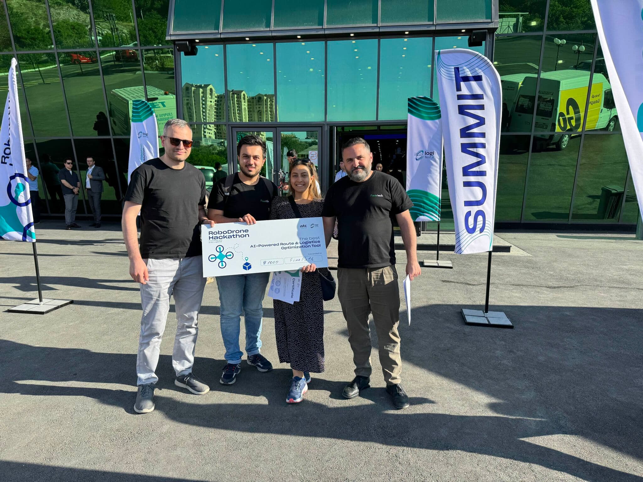 fimepath team at the RoboDrone Hackathon, Yerevan 2025